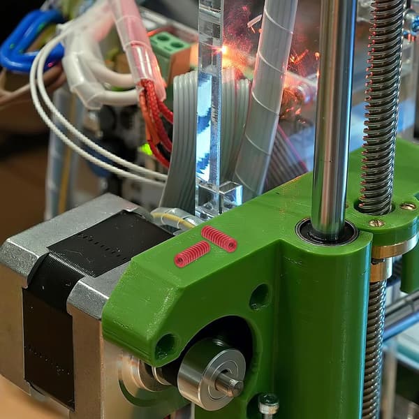 30 stk. 3D-printer sengefjedre 8x25mm røde formkompressionsfjedre sæt