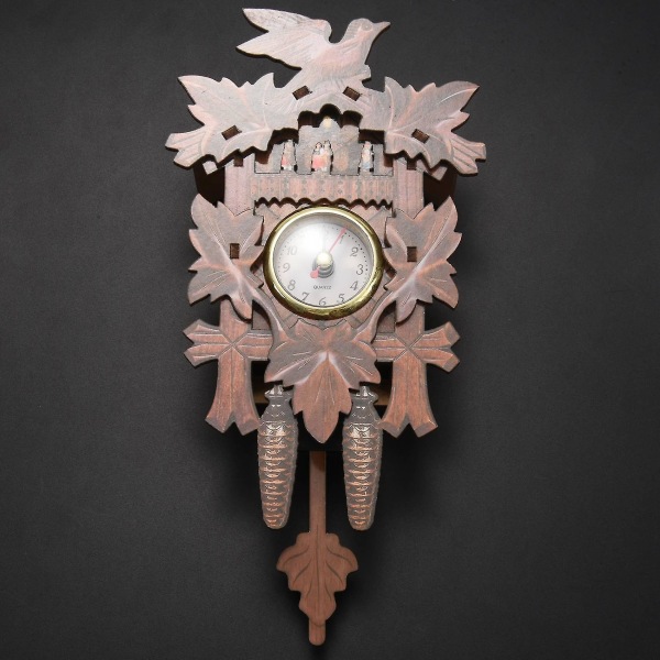 Vintage kodin koristeellinen lintu seinäkello puinen kello Olohuoneen kello askartelu taidekello Ne