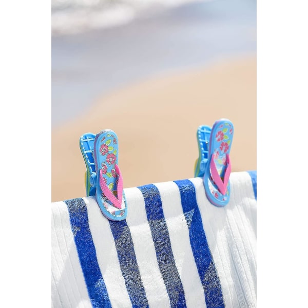 Flip-flops strandhandduksklämma Bärbar handduksklämma$söt strandhandduk Windp