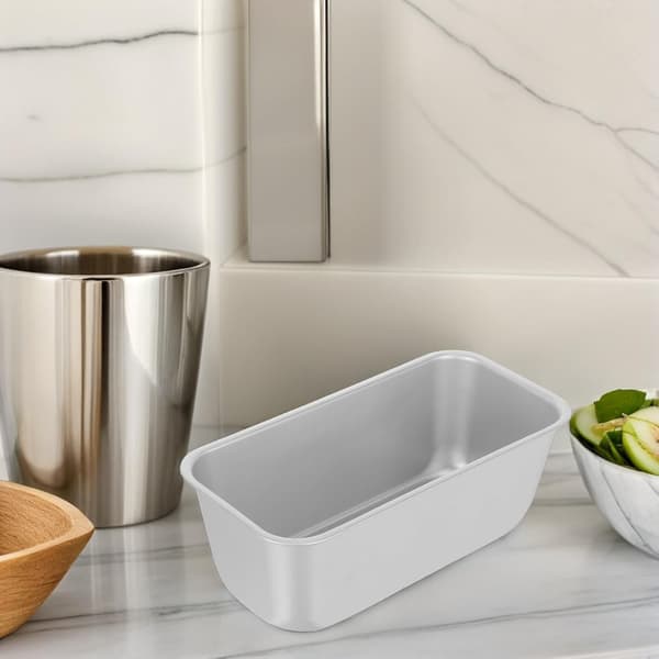 2 stk. non-stick toastplater kakeformer rektangulær aluminiumslegering med jevn oppvarming