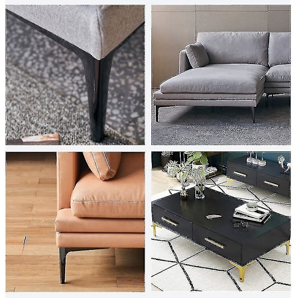 Møbelben X4, Europæisk Sofa Tv Bord Støttefødder, Bord Badeværelsesskab Ben, Guld 18cm