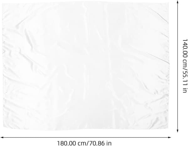 Polyesterduk Vit Rektangulär Elegant Chic Bröllopsfest Dekor Tvättbar Bordsduk