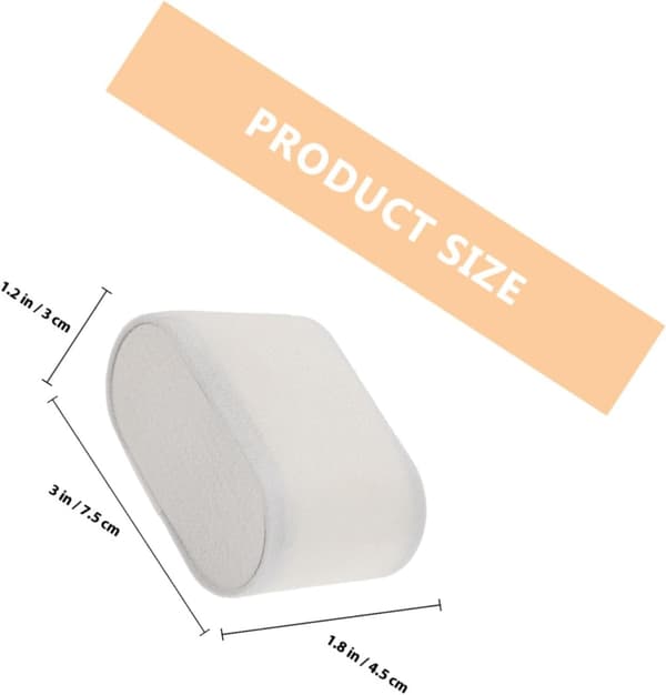3 st smyckesklockkudde med hög elastisk svampform för armbandshållare och armbandsförvaring