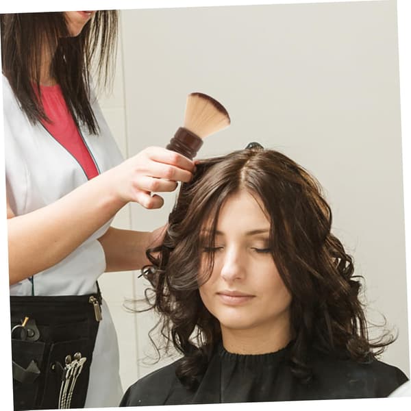 Barber Halsbørste Hårrensebørste Store Bløde Børster Professionel Salon Hårklippepulverbørste