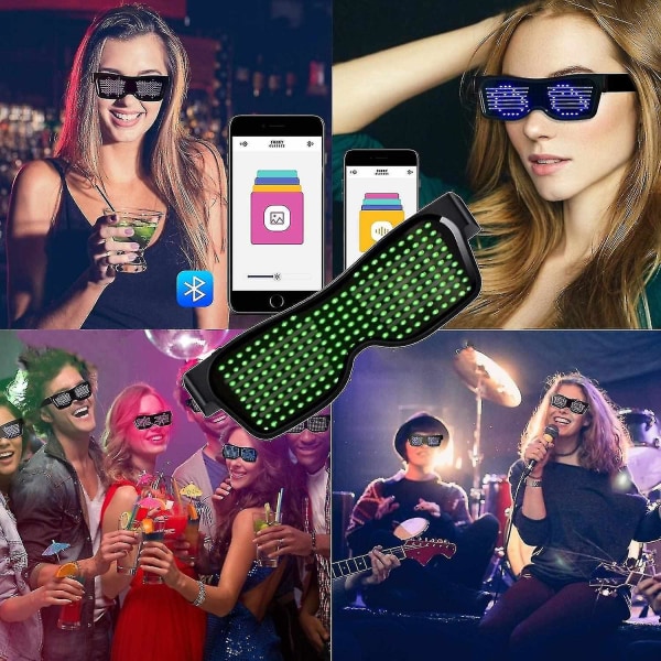 Led Party Bluetooth Neon glasögon