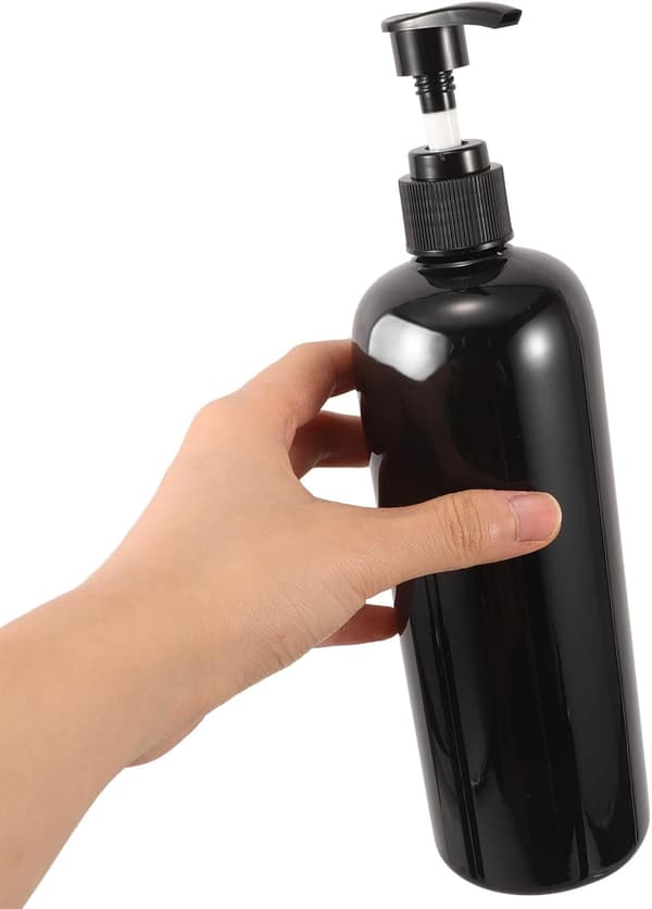 4st 500ml Presspumpflaskor Påfyllningsbara Bärbara PET-underförpackningsflaskor Lätta Resetillbehör