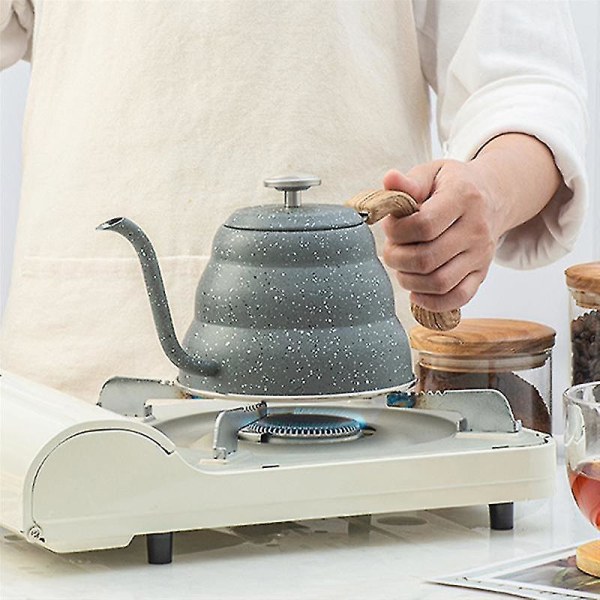 Tyndmundet Kaffekande Pot Stål Tekande Percolator