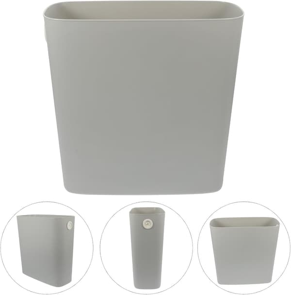 Søppelbøtte for trange steder, avfallspapirkurv, stor kapasitet, plast, PP-elastomer, gjenbrukbar