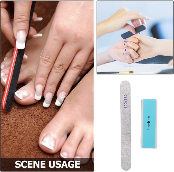 10 sæt neglebuffer-værktøjer Neglebuffer- og glansblokke Manicure-slibeblokke