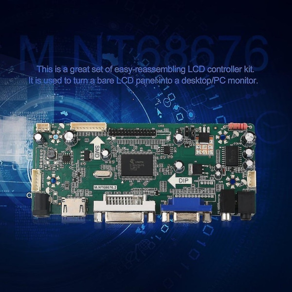 M.NT68676.2A HDMI DVI VGA Audio LCD LED Controller Kit