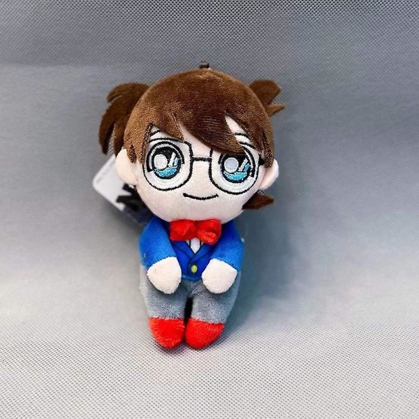 12 cm Anime plys vedhæng fyldt legetøj Kaitou Kid Mouri Ran Haibara blød nøglering til børn fans Akai Shuichi
