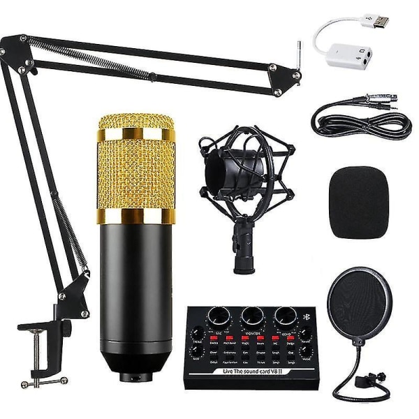 BM800 kondensatormikrofon professionel stemme