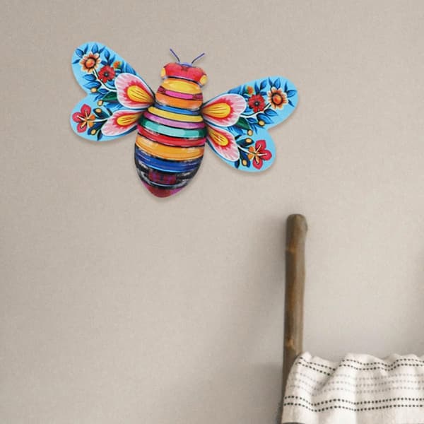 2 stk. Bie Veggkunst Ornament Jern Solid Allsidig Dekorasjon Elegant Intrikat Jernarbeid