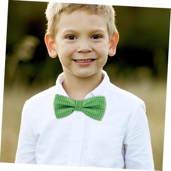 Patrick's Day Justerbar Butterfly til Bløde Forbundne Hals-Butterfly til Drenge og Festtilbehør til Helligdagsfester