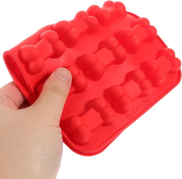 Slikforme Sikkert Materiale Silikone 3 stk og Knogleformet Multifunktionelt Design