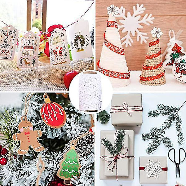 6 Rullar Julsnöre Sträng Presentinslagning Makramé