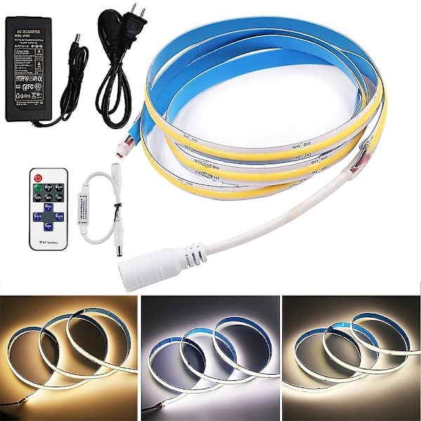 2m COB LED-stripelys 640 LEDer 10mm 12v