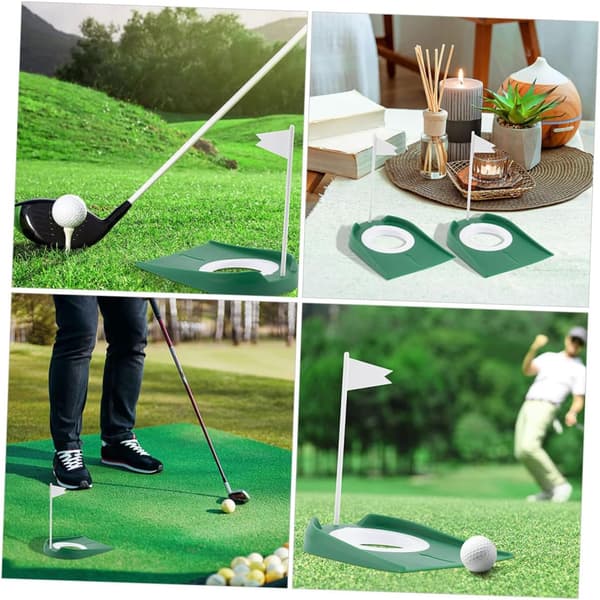 2 st plastputtkopp golf träningshjälp bärbar putthålsövningskopp
