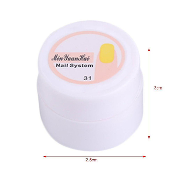 5ml 12 Farver Negle Skønhed Kunst UV Gel Charmerende Polish Gel