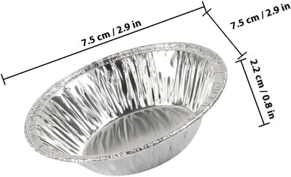 400 stk. engangs folie eggterteformer små aluminiumsfolie bakekopper tertebakeformer