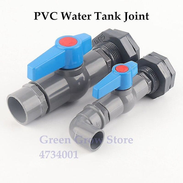 20mm PVC Vattentankskoppling Akvarium Fisktankskopplingar