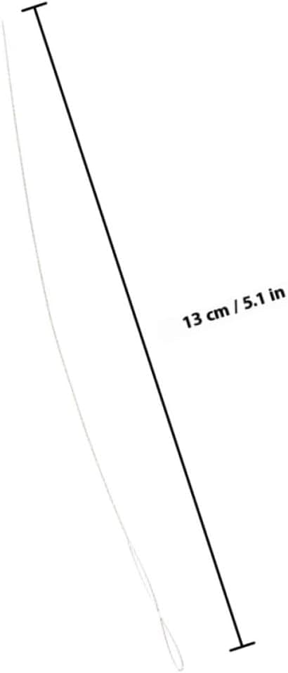 2 stk. store øyeperlespinnernåler 130 mm lengde 0,5 mm diameter perlenåler