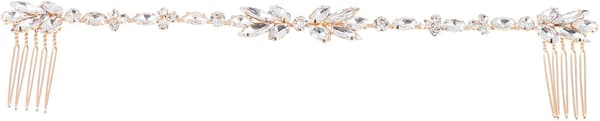1 st elegant brudhårkam med blomdesign, chic bröllopshåraccessoar