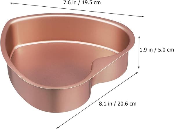 Hjerteformet kakeform Hjerteformet blikkboks 8 tommer aluminiumslegering multifunksjonell avtakbar bunn