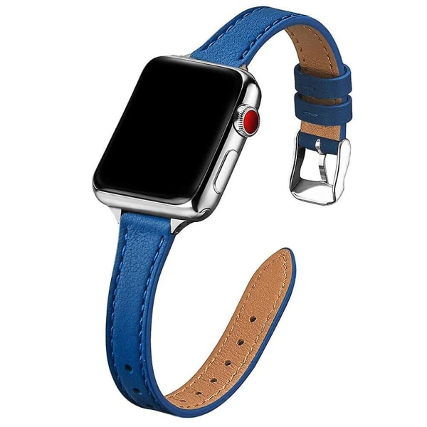 För Apple Watch 6 Se 40 mm 44 mm band smalt läderband för Iwatch Series 6 5 4 3 38 mm 42 mm band kvinnor flicka tunn Correa handled