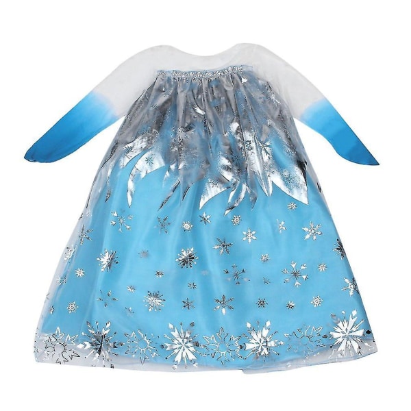 Ny prinsesse pige kostume Snow Freeze Queen Cape kjole