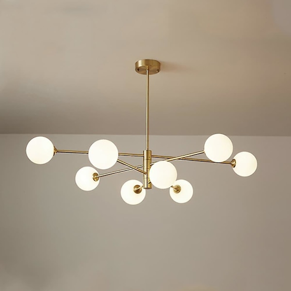 90cm LED Lysekrone Nordisk Stil Sputnik Design Hængende Lampe