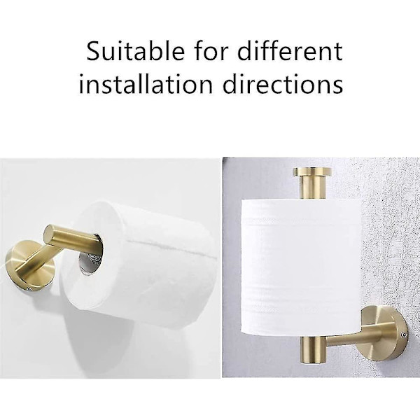 Guld Toiletpapirholder Badeværelse Papirholder SUS304 Stål