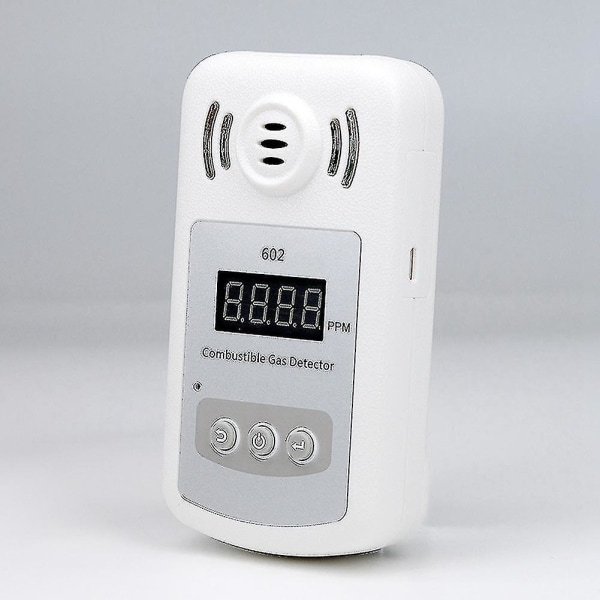 Bärbar Mini Brännbar Gasdetektor Analysator Gasläckagetestare med Ljud och Ljuslarm Gasläcka