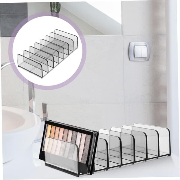 Akryl Kosmetik Display Rack 7-rums Makeup Opbevaringsboks