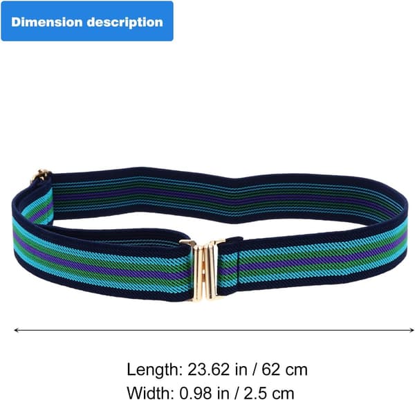 Elastiska midjebälten för barn 3-delat set justerbara stretchiga barnbälten med spänne