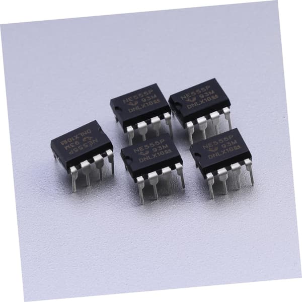 Ne555p Dip-8 Timer 555 Timer Høypresisjonsmodul Elektronikkomponent 12 stk. pakke for kretsløpsprosjekter