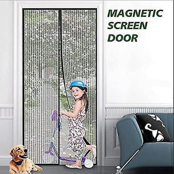 35''x79'' magneettinen hyttysverkko ovelle, raskaaseen mesh
