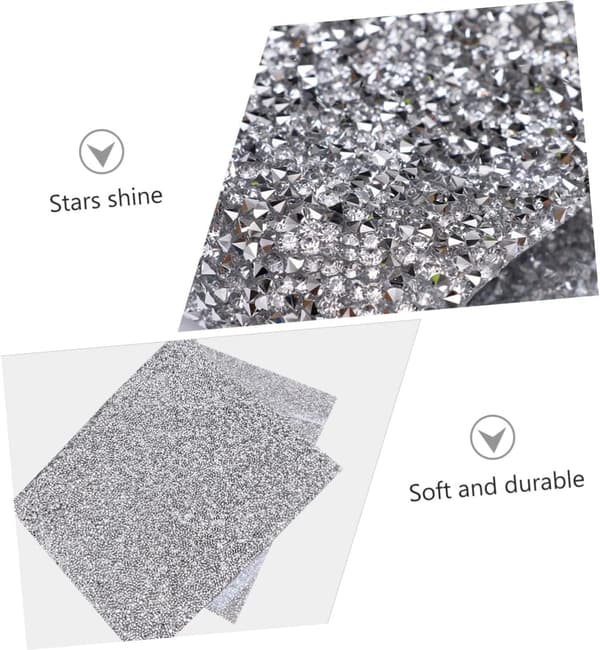 Nagelkonst Full Strass Bordsmatta för Manikyr Display Glänsande Yta