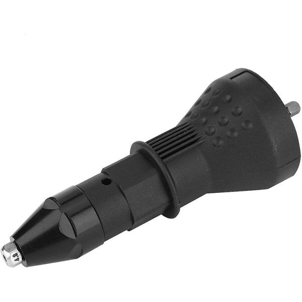 Elektrisk naglepistoladapter Nagleinnsatsmutter Power Drill Tool (svart) (1 stk)