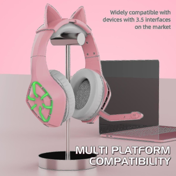 Gaming Headset Over Ear Hodetelefoner Støyreduksjon Ultramyke øreklokker med mikrofon