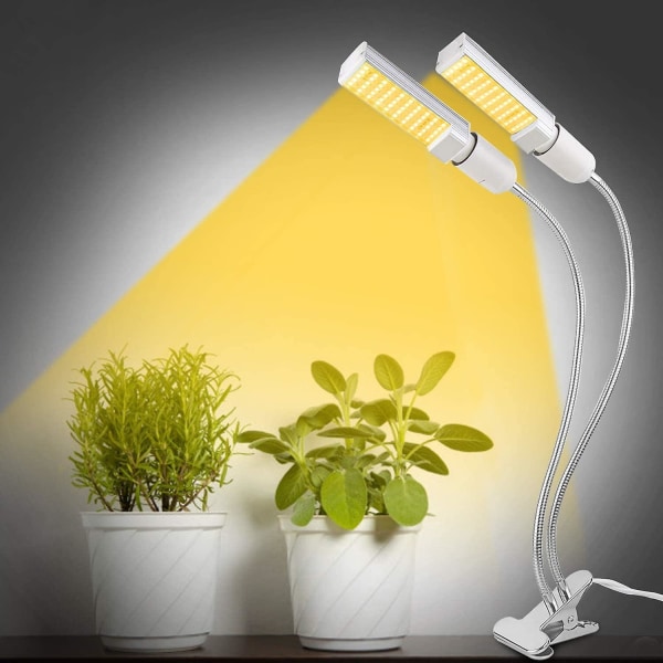 50w Led Grow lyspærer, 2 stk E27 utskiftbare plantepærer, fullspektret plantevekst lampe