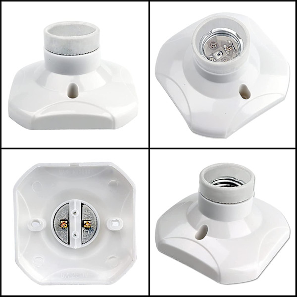 E27 Taklampa, E27 Garageuttag, AC 220-240V, LED-lampauttag, E27 Takbas