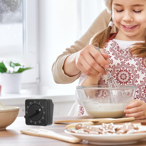 60-minutters kjøkkentimer Baketimer Mekanisk drift Abs-materiale Stilig sjarmerende utseende Liten