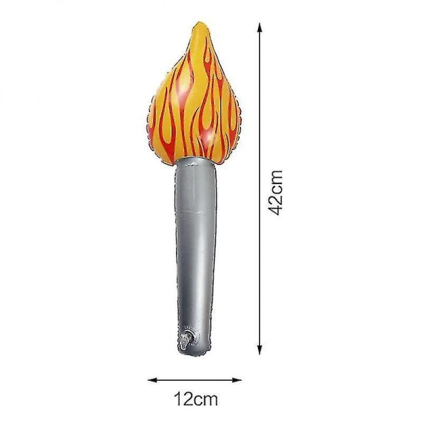 Uppblåsbar Fackla Pinne Flamma Ficklampor Olympiska Tävlingsprylar Stick-yuhao 1pc