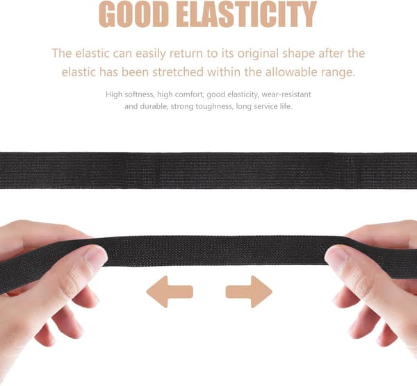 Heklet elastisk bånd Strikket elastisk snor for kleslaging