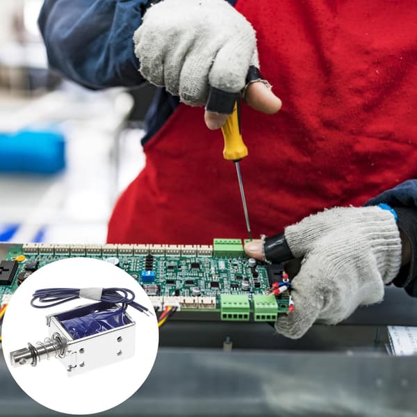 Lineær Solenoid Elektromagnet 12v Dc 1.2a Push-pull Aktuator 10mm Slaglængde Metalramme Elektromagnetisk