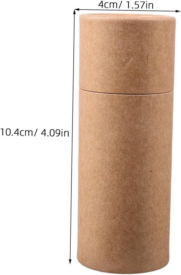 5 st kartongcylinder papprör för förpackning av eteriska oljeflaskor Reseanvändning lock för aromaterapi