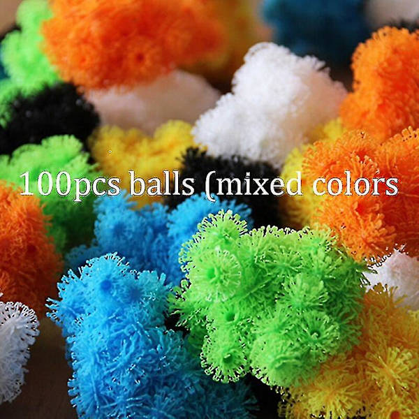 Børns DIY Puffer Ball Konstruktionslegetøj Klæbrig Torn Bold Klynge 3D Samling Byggeklodser