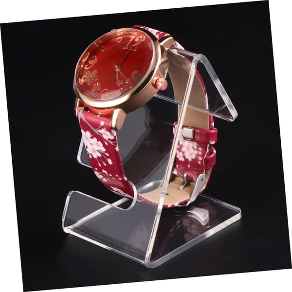 4st Akryl Klockställ Display Hållare för Armbandsur Organizer Skrivbordsdisplayställ