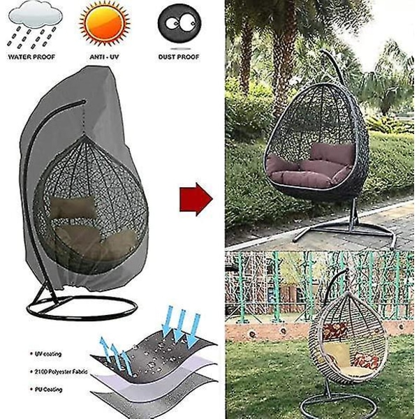 Egg Swing tuolin päälliset vedenpitävät pölynkestävät 115x190cm